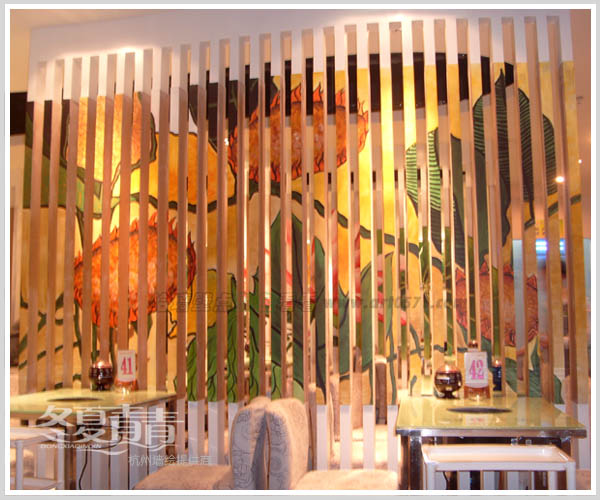 餐厅壁画