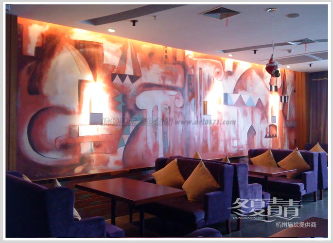 主题餐厅墙绘