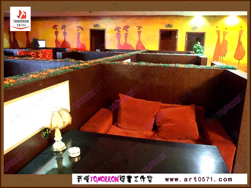 杭州主题餐厅墙绘