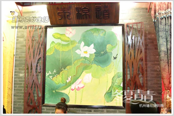 杭州服装店手绘墙壁画