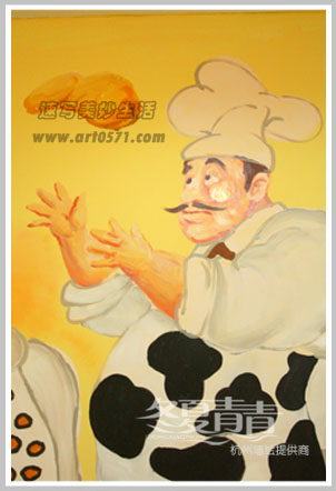 杭州西餐厅墙绘