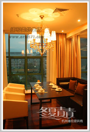 浙江工业大学餐厅墙绘