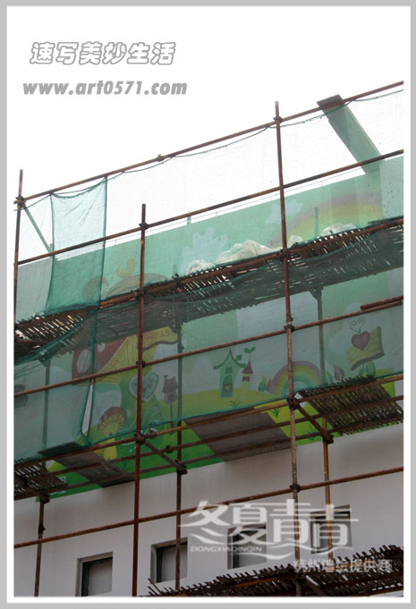 杭州幼儿园墙绘