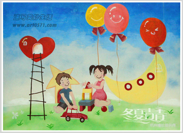 杭州幼儿园彩绘