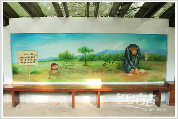 动物园墙绘图案