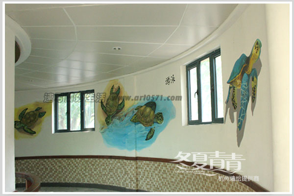 杭州动物园墙绘 