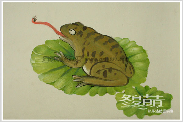 墙绘图案 两栖动物
