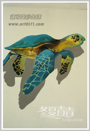 杭州街头3d立体画