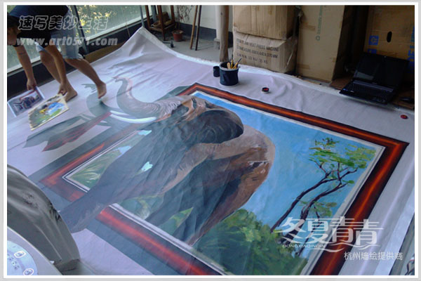 3d立体画绘制过程