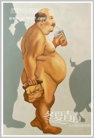 杭州3d立体魔幻艺术展 冬夏青青墙绘 