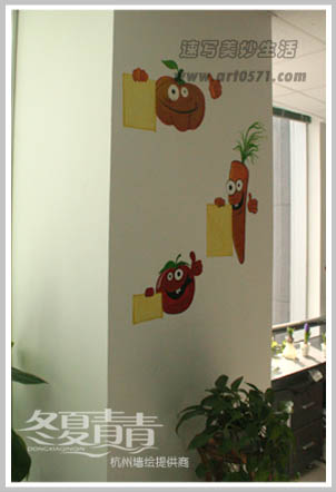 杭州墙绘 水果墙绘