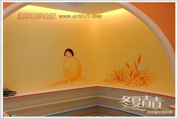 杭州冬夏青青墙绘