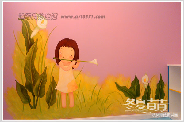 音乐测评室墙绘