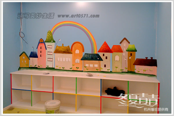 智力测评室墙绘