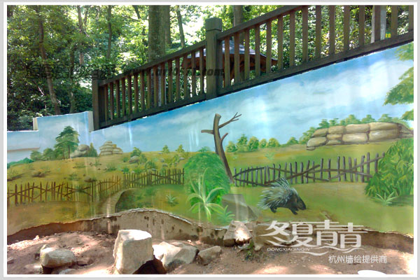 杭州动物园 墙绘 