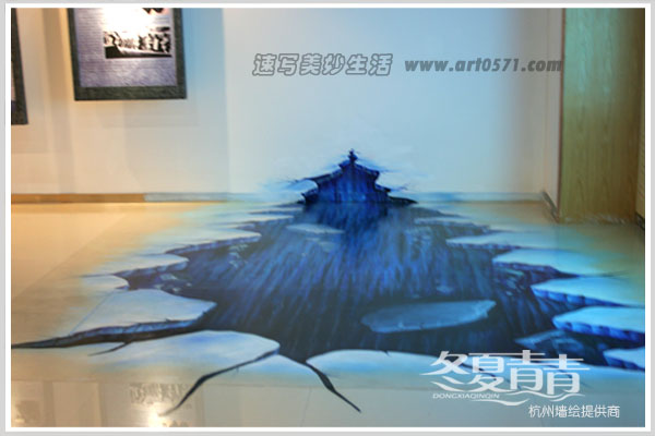 萧山消防大队 杭州3D立体画