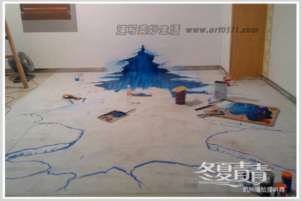 杭州3d立体画创作过程