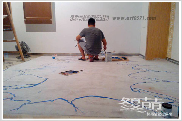 3d立体画创作过程 冰面3d立体画