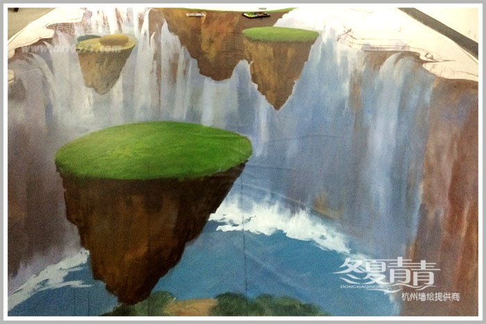 深渊3D立体画 3D画绘制过程 3D透视画 动漫节3D画