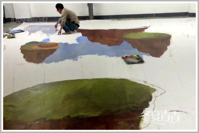 3D立体画绘制过程 杭州国际动漫节3D立体画 国内外3D立体画